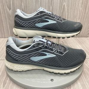 Brooks Women's Ghost 12 Gray Mesh Running Shoes Athletic Gym Sneakers Sz 8.5